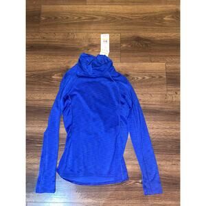 NWT Under Armour ColdGear Mock Neck Compression Top Blue Women’s Medium
